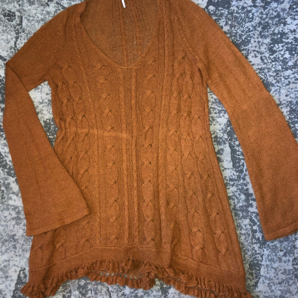 burnt sienna sweater tunic!!!!